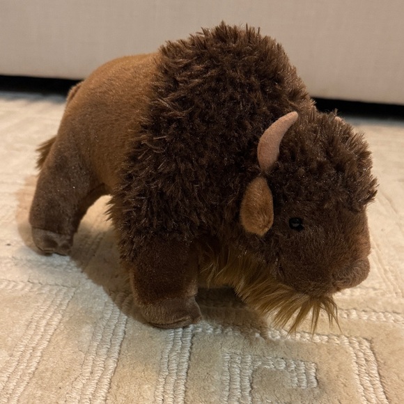 Plush Stuffed Bison Toy - Brown - Picture 1 of 4